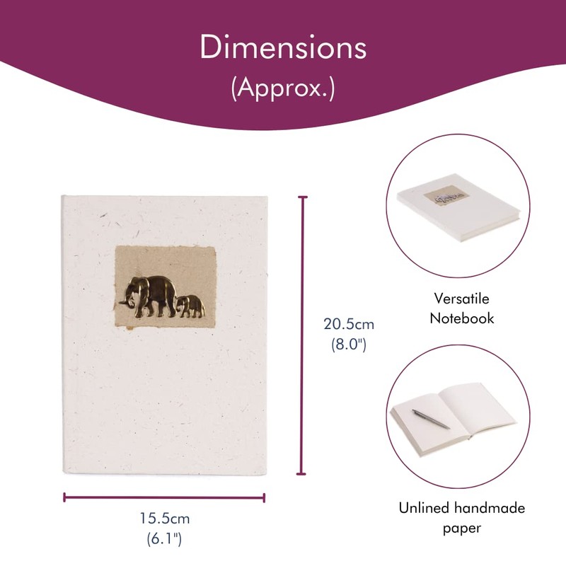 Elephant Dung Notebook | Handmade, Fair Trade & Eco Friendly