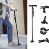 Walking cane Non-slip foldable four-legged cane Folding cane House cane switchtop