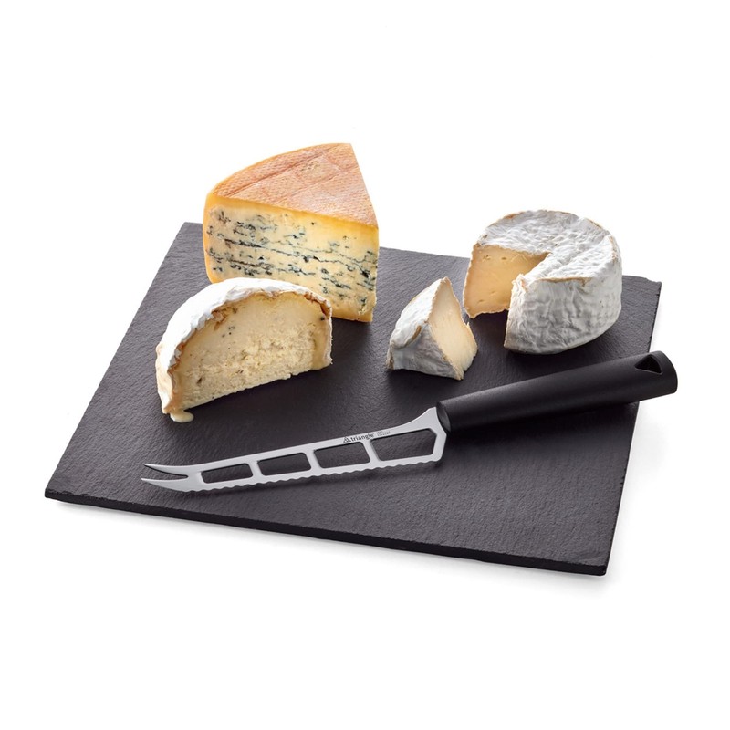 triangle Cheese Knife - Perforated Stainless Steel Blade - Lightweight