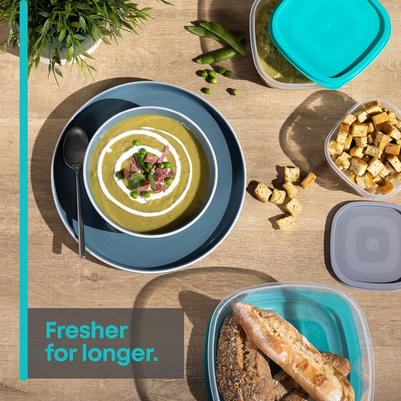 FiNeWaY 7pc Nesting Stackable Food Storage Containers Box With Airtight