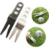 Jinshining 4 Pcs Silver Golf Ball Fork Pivot Divot Repair