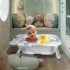 Bañera Plegable Portátil Kiddos Bebé con Cojín, Termómetro y Orejas