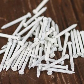 Factory Direct Craft White Distressed Nails | 576 Pieces