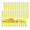 Feela 24 Pack Yellow Gel Bible Highlighters Markers Journaling Supplies, No Bleed Through For Highlighting Journal School Office
