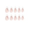 BAOYAALIN French Tips White Press on Nails Medium Almond Shaped