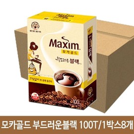 Maxim 맥심 모카골드 부드러운 블랙 100T 믹스 스틱 커피 Maxim Mocha Gold Smooth Black 100T Mix Stick Coffee