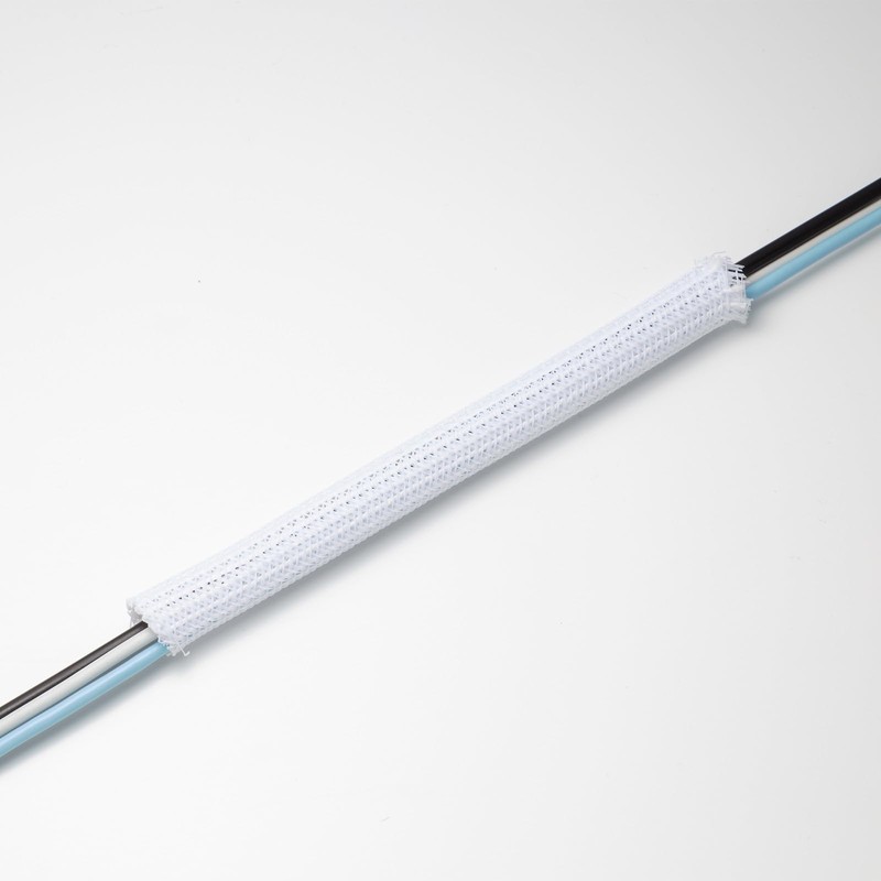 Sanwa Supply CA-SL13W2 Braided Cable Sleeve (White, 6.6 ft (2