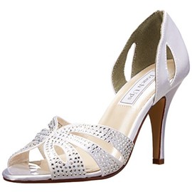 Touch Ups Women's Poise Dress Sandal, White, 9.5 M US