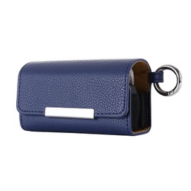 Meishanjia IQOS 3 Case, 3 DUO ILUMA Case, Duo PU Laser Cover, Compatible with IQOS Ilma Case, DUO Case, Storage Case, Magnetic Pouch, Carabiner Included, Convenient, Aikosu Irma Case, navy