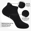 Mens 100% Cotton Ankel Socks, Athletic Cushioned Performance Running Moisture