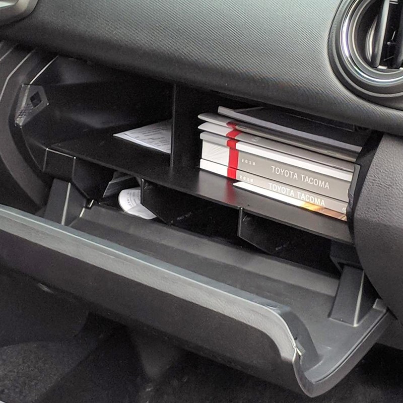 TACOBRO Glove Box Dividers Organizer Compatible with Toyota Tacoma Accessories