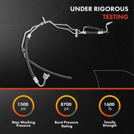 A-Premium Power Steering Pressure & Return Hoses Line Assembly Compatible with Toyota 4Runner 1998 1999 2000 2001 2002, 3.4L, Rack/Gear's Ports (Inlet and Outlet)