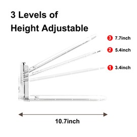 Copidrum Shoe Slot Organizers Clear Shoe Stackers for Closet 12PACK Adjustable Shoe Rack Holders for a Pair of Shoes Thickened Shoe Space Saver Shoe Display Organizador de Zapatos