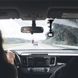 HSU Car Suction Cup Mount for GoPro/Insta 360/DJI Osmo Action Camera, Car Window Holder with 1/4-20 Ball Joint Thread, Perfect for Boats Vehicle Windshield & Window