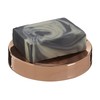 Premier Housewares Clara Soap Dish, Stainless-Steel, Rose Gold, 11 x
