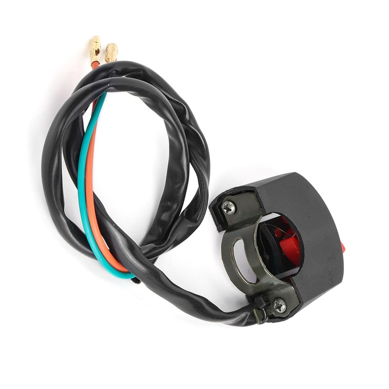 Motorcycle Handlebar Switch, Universal 22mm 7/8inch 12V Handlebar Headlight On/Off