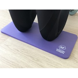 Sargoby Fitness Yoga Knee Pad Cushion 15mm (0.6'') Thick Pilates Knee Pad to Provide Relief to Knees Elbows Forearms & Wrists exercise mat knee Small Pilates Mat Small exercise Mat