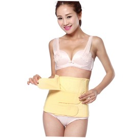 OATIPHO Special Cotton Girdle for Postpartum XXL Maternity Belly Wrap Supportive Waist Belt for Mothers Breathable Design for Comfort for Cesarean Yellow