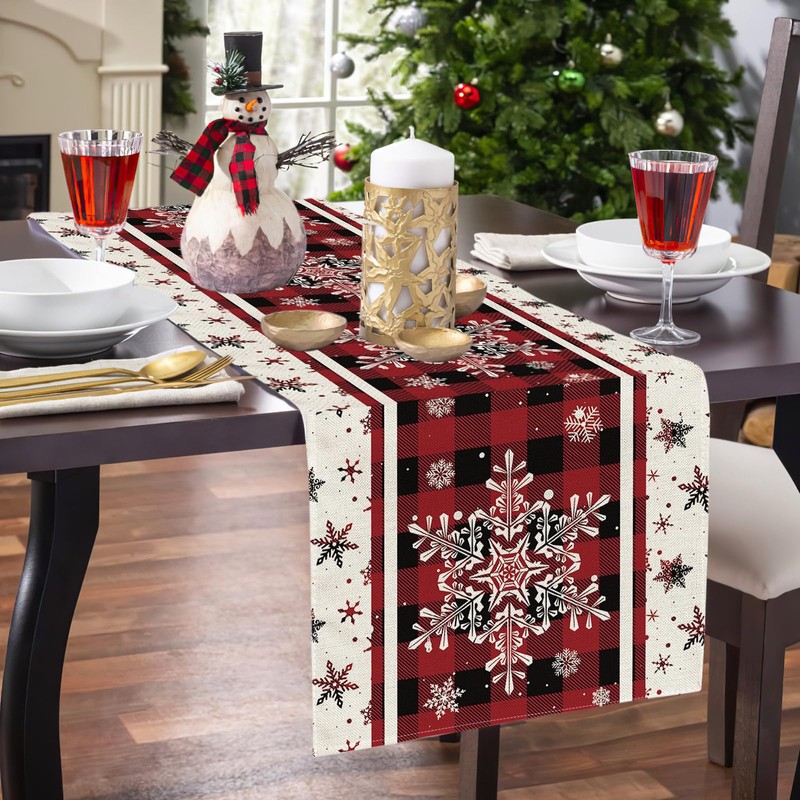 Table Runner Christmas Red Christmas Table Runner 180 cm Long