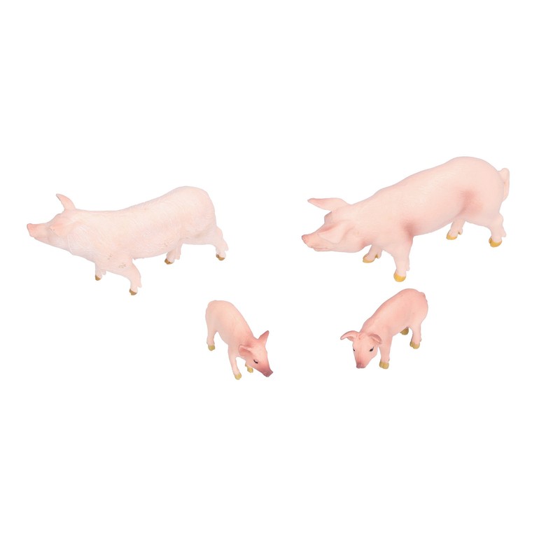 Simulation Farm Pig Animals Model Figures Toy Set Preschool Educational