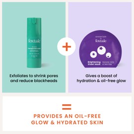 Foxtale Made to Brighten Duo for Glow and Bright Skin with Overnight Glow Mask - 30ml and Brightening Sheet Mask -26g, For All Skin Types, Unisex