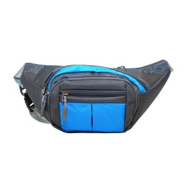 Nupouch Nylon Sporty Hip Pack, Fanny Pack, Travel Waist Pack, Running Belt Pack, Blue