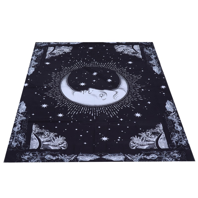 Wall Hanging Tapestry MoonPattern Background Decoration for Living Room Bedroom(150x130cm