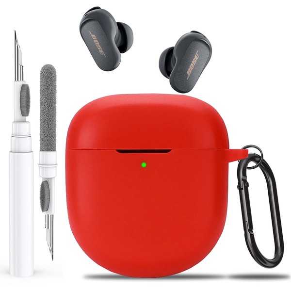 Olytop for Bose QuietComfort Earbuds II/Ultra Case with Cleaner Pen,