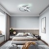 GEADI Modern LED Ceiling Light Fixtures, 20W Chrome Chandelier Lighting,