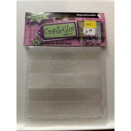 GlueArts Glue Arts: Crop & Glue Repositionable Adhesive Refill Pack ~ 300 Micro Squares