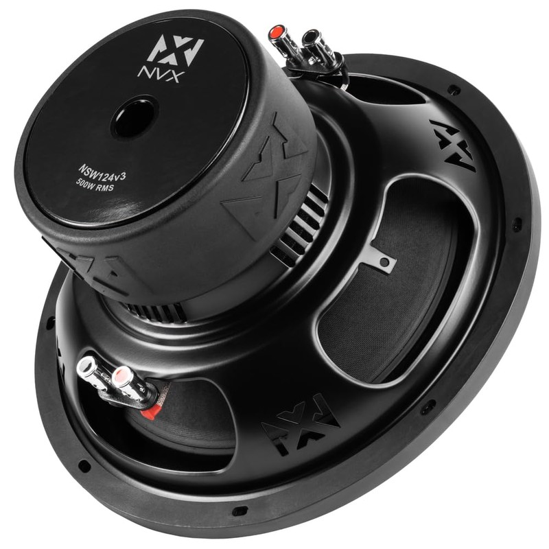 NVX NSW124v3 12" 1000 Peak (500RMS) Dual 4-Ohm N-Series Car