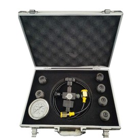 Hydraulic Accumulator Nitrogen Charging System Pressure Test Kit with 3 Gauges 7 Couplings and 1 Gas Hose Tools Case 400bar 6000PSI Industrial Scientific Hydraulics Pneumatics Plumbing Equipment