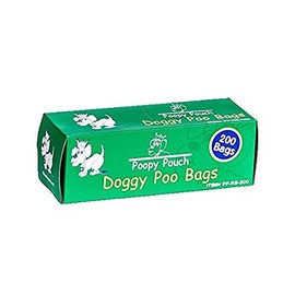 POOPY POUCH Pet Waste Bag, 13in Hx8in W, 3/4 gal, PK10