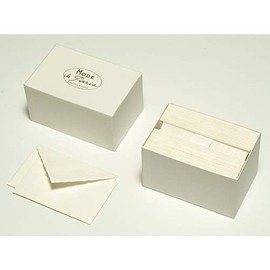 Clairefontaine - Ref 92300L - G.Lalo "Mode de Paris" Correspondence Set - 30 x Cards (300gsm, 9.7 x 15.2cm) + 30 x Lined Envelopes with Gummed Edges (10 x 15.8cm) - White