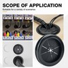 4pcs Rubber Grommets for Wiring, Double Sided Hole Plugs Ring