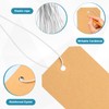 50 Pack Manila Shipping Tags with Elastic String Blank Labeling