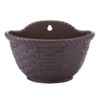 QUINTRA Wall Hanging Flower Pots Plastic Semicircular Fence Hanging Flower