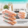 RoskDeewat Egg Holder for Fridge, Automatic Rolling Egg Container for