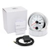 RYSJM 85mm White GPS Speedometer 0-160MPH with Tacho 8000RPM 4