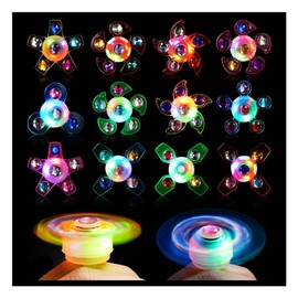 Flashing Rings, Pack of 12 Luminous Rings Party Gift, LED Light Fidget Spinner Ring Toy, Luminous Rings Toys for Children, Adults, Holidays, Party, Birthdays, Gifts, Prices