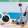 M METERXITY 4-Pack Threaded Ball Knobs, M16 Female Thread 50mm