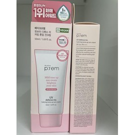 MAKEP:REM Hacer P:Rem Defensa Uv Me. Crema Solar Calming Tone Up, Protector Solar Coreano, Protector Solar Seguro Para Arrecifes, No Nano Óxido De Zin