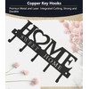 WIPHANY Key Holder Hooks Organizer Hanger Rack Wall Mounted with