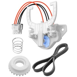 Washer Shift Actuator & Washer Drive Belt & Washing Machine Clutch & Washer Spring Compatible with GE Hotpoint Clothes Washer Replace WH03X30517 WH01X27538 WH05X24185 WH01X24434