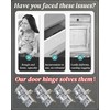 4 Pack Door Hinges Matte Silver, Manganese Steel, 4 Inch