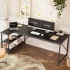 Huuger L Shaped Desk, 63 Inches Computer Desk with Reversible
