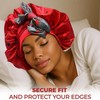 Discover premium double layer silk satin sleeping bonnets designed for