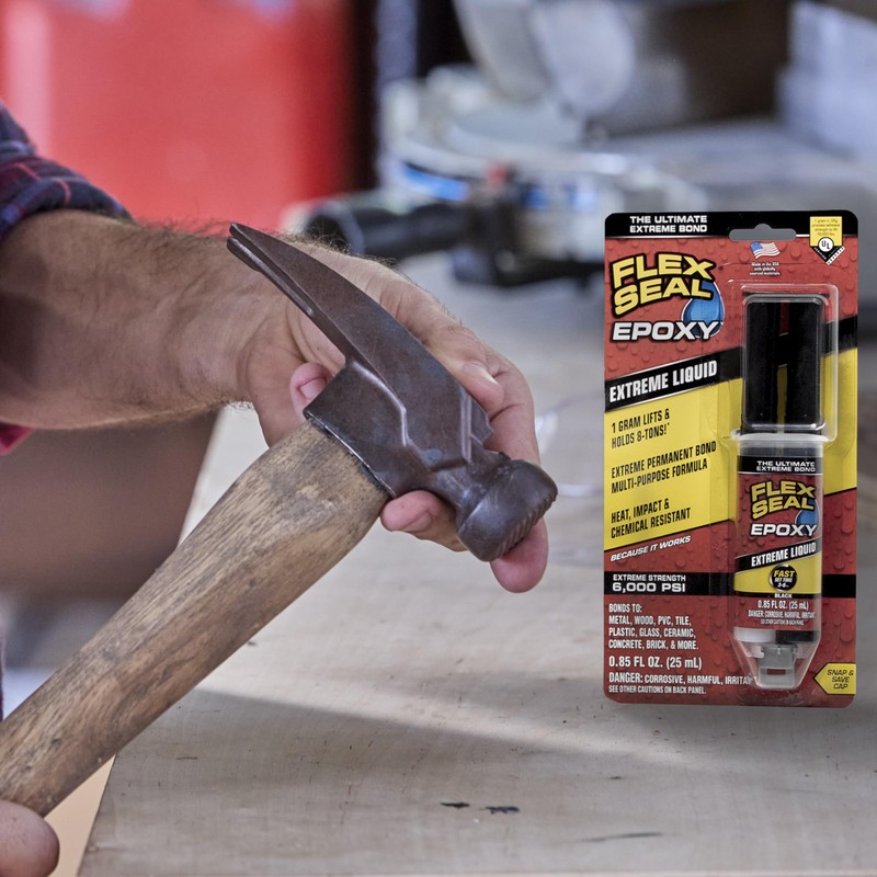 Flex Seal Epoxy, Extreme Liquid, Multi-Purpose, Durable, Permanent, Watertight, Long-Lasting
