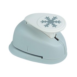 Rayher Paper Craft Punch with Snowflake Design, Lever Punch for Card Making and Scrapbooking, 2.54cm/1", 69011000
