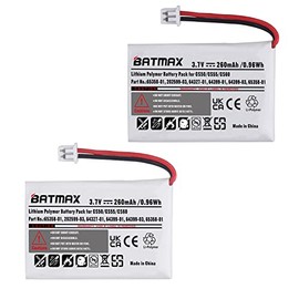 Batmax 2X CS-50 CS-55 65358-01 Battery for Plantronics C052, CS60, CS55, CS351, CS361, CS510, CS520, W710, W720 64327-01 64399-01 65358-01 PL-64399-01Wireless Headsets